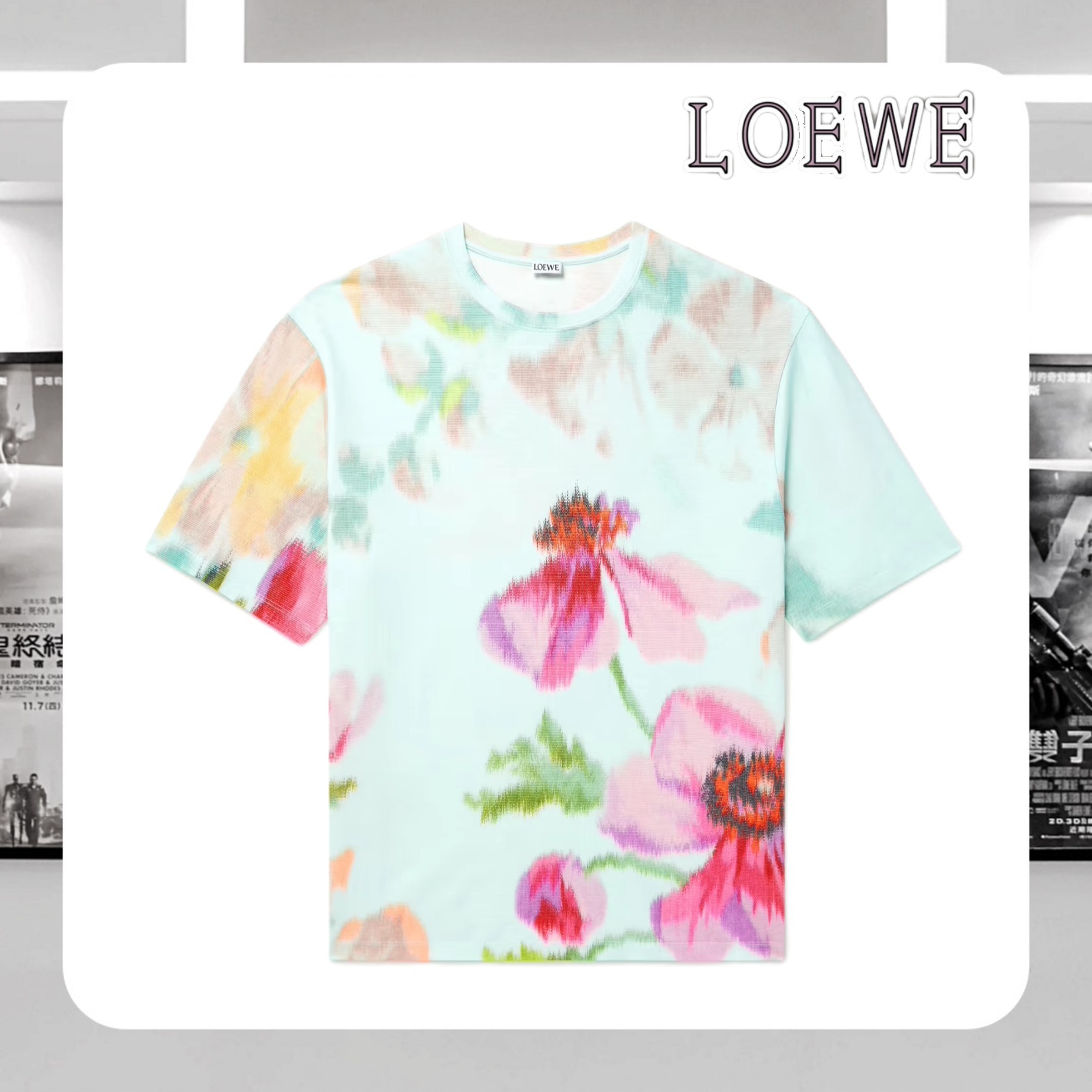 【送料込】LOEWE コットンジャージー Tシャツ プリント入り