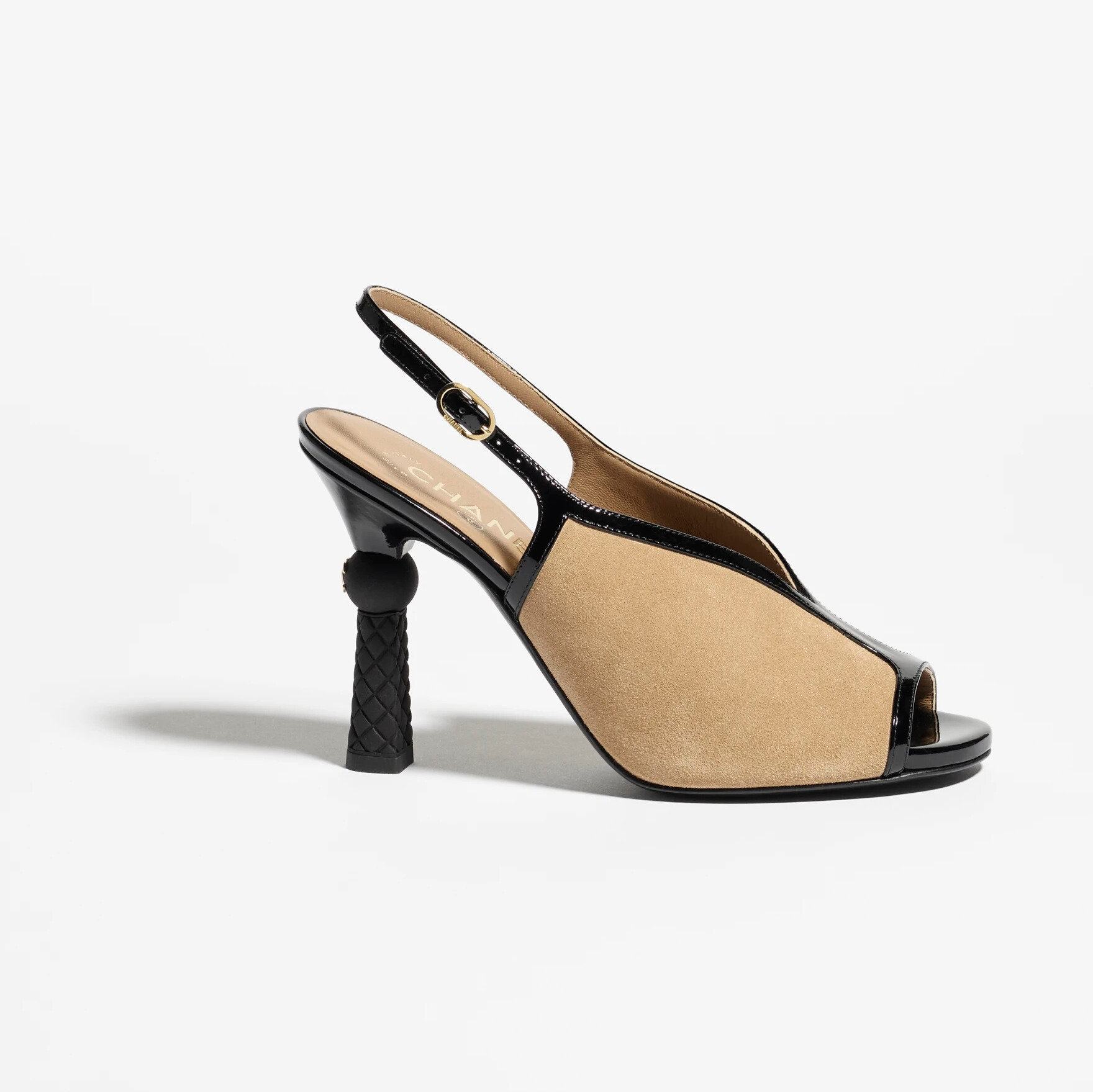 【CHANEL】ヒールロゴ☆サンダル 10.5cm