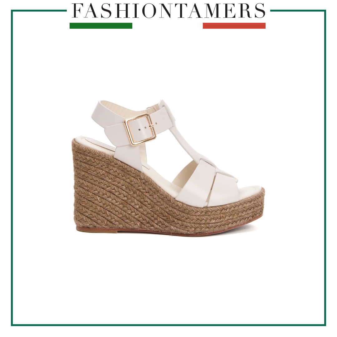 パーティーシューズ PALOMA BARCELO ALISON Wedges Sandalo Zeppa Corda E Pelle