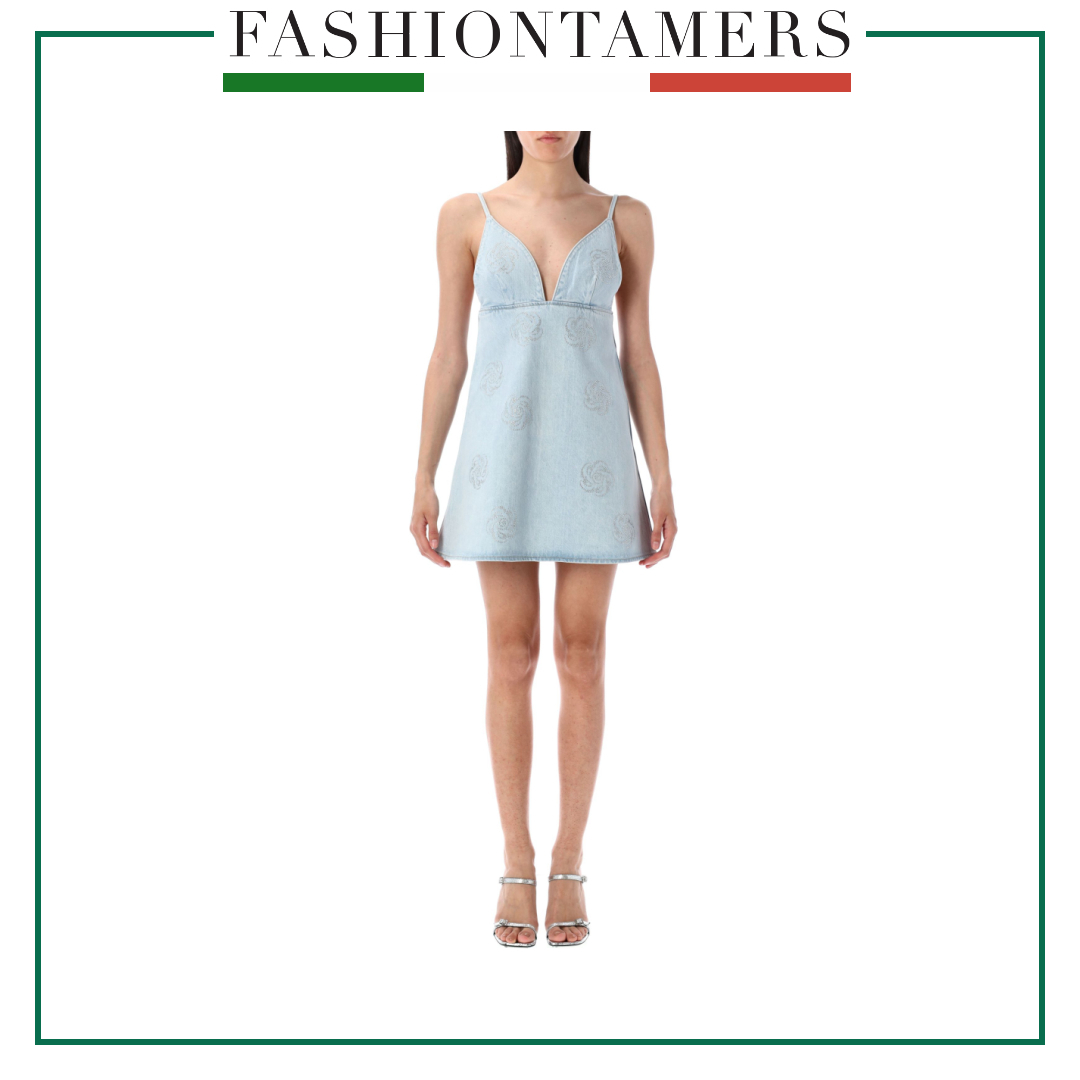 パーティードレス ROTATE 1140641468 Dresses Denim stud mini dress