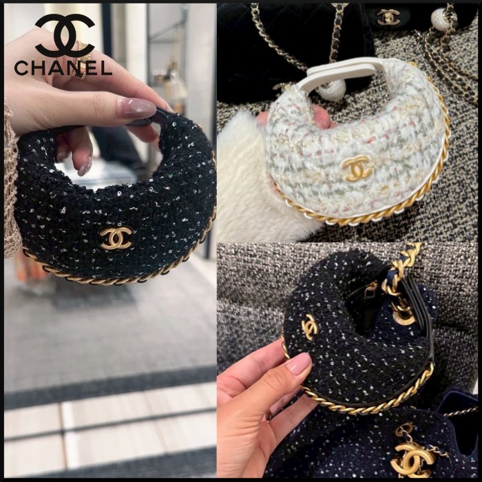 【丸いフォルムとサイズ感が可愛い♪】CHANEL ミニポーチ