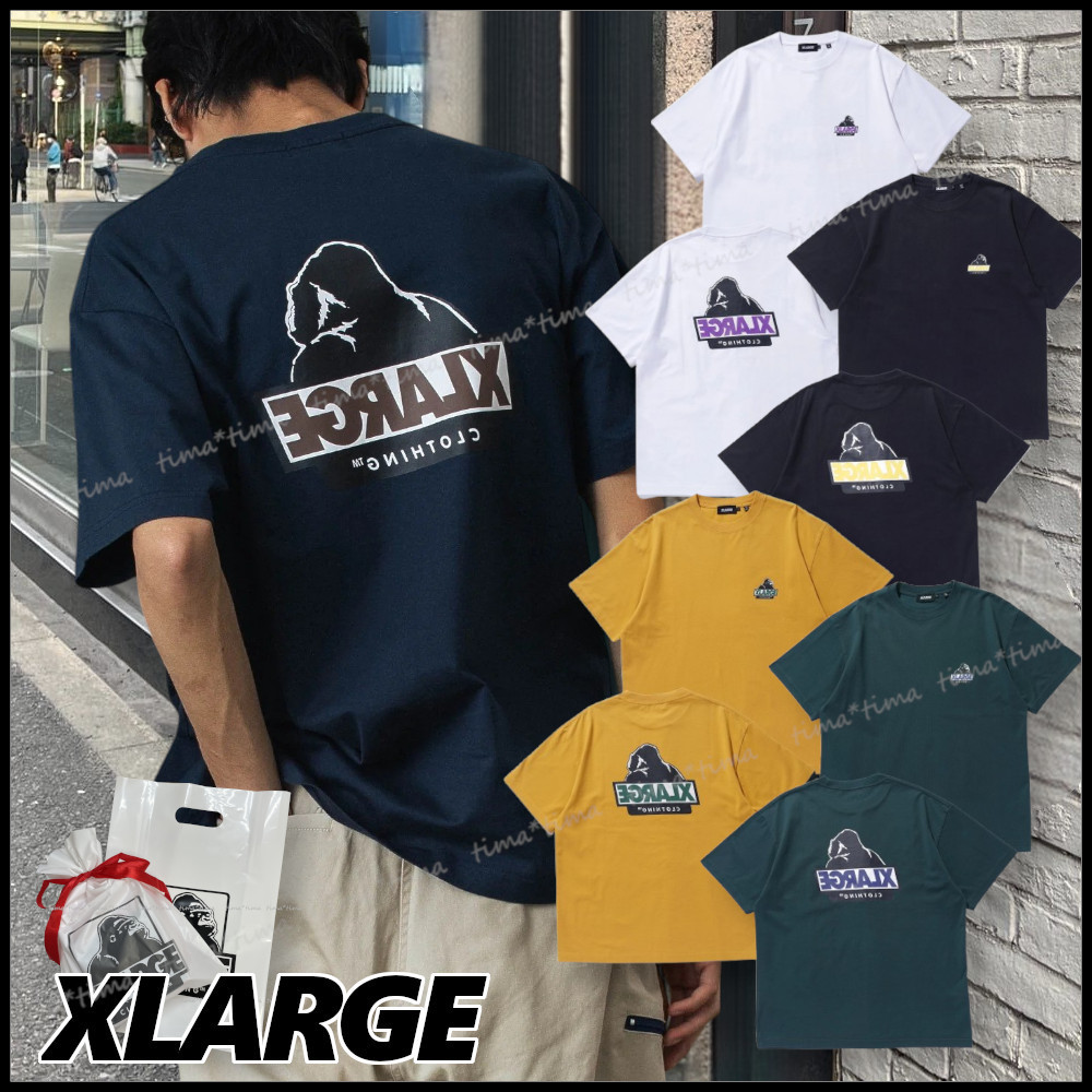 XLARGE 反転OGグラフィックロゴ 半袖Ｔシャツ 胸元ワンポイント