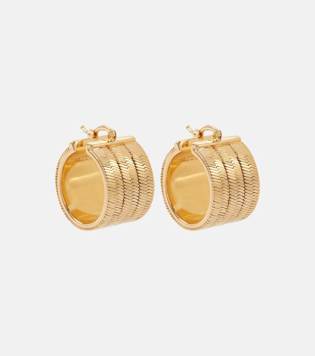 ピアス JIL SANDER  Small embellished hoop earrings
