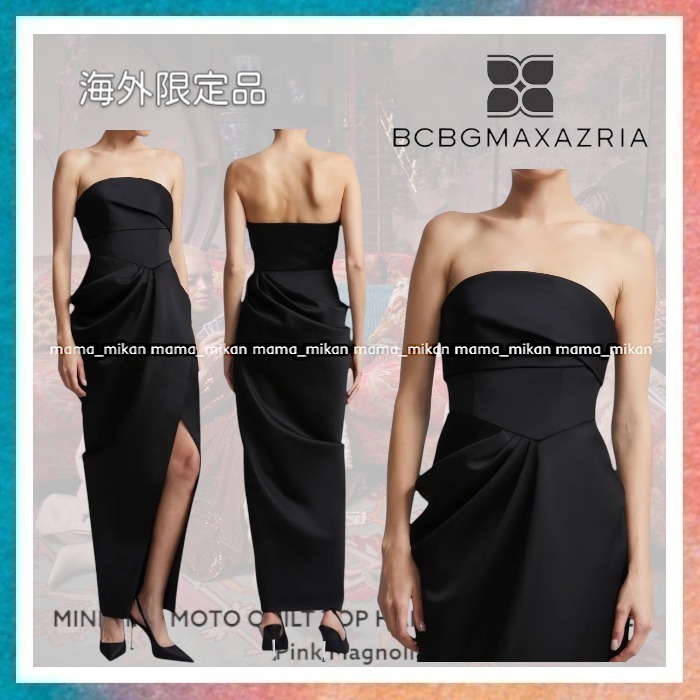 【BCBG MAXAZRIA】洗練美際立つラップスカートロングドレス