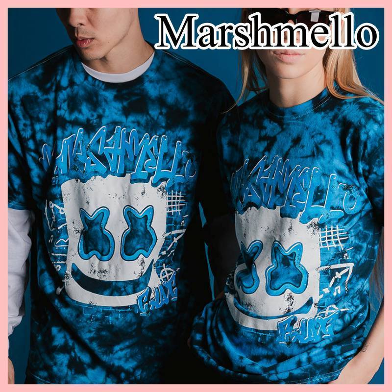 Marshmello Spray Tシャツ 半袖 Blue 送料込み