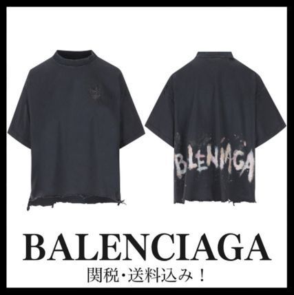 BALENCIAGA＊クロップド Tシャツ ブラック 関税・送料込み