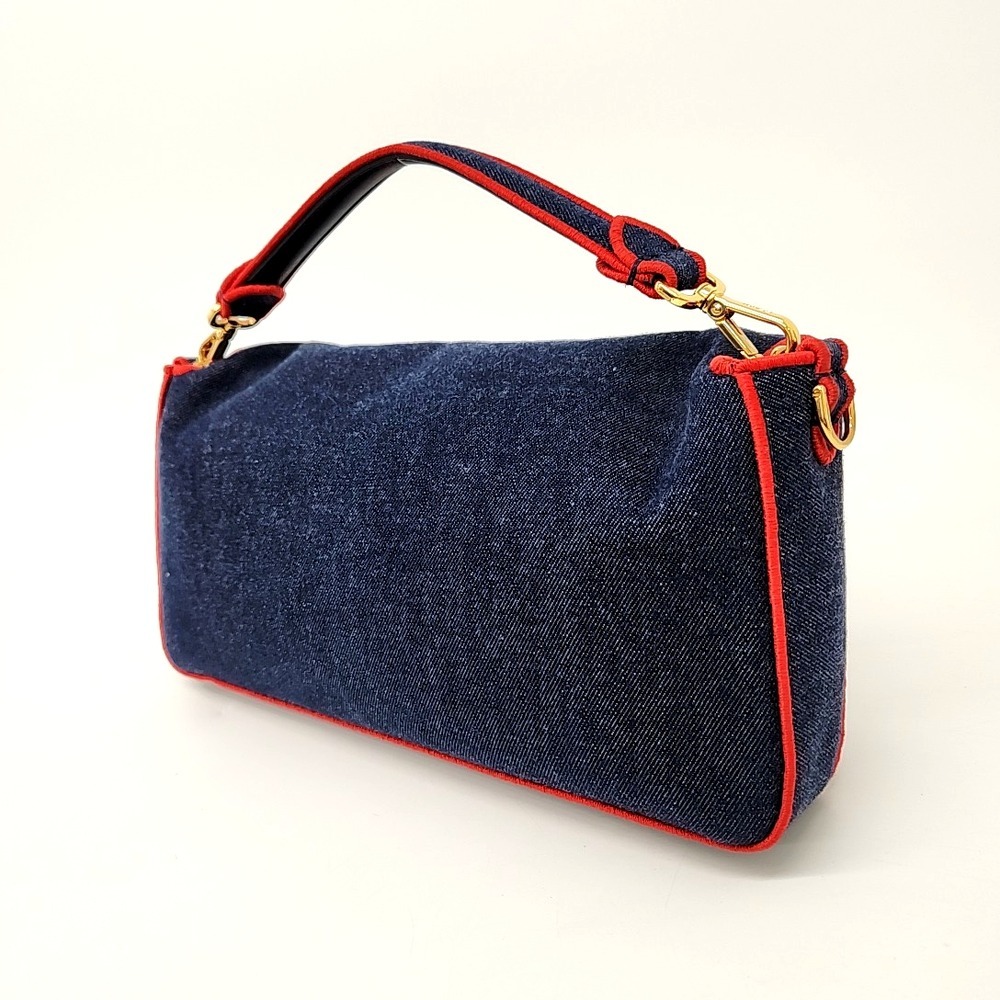 《FENDI》デニム バケットバッグ ラージ 中古
