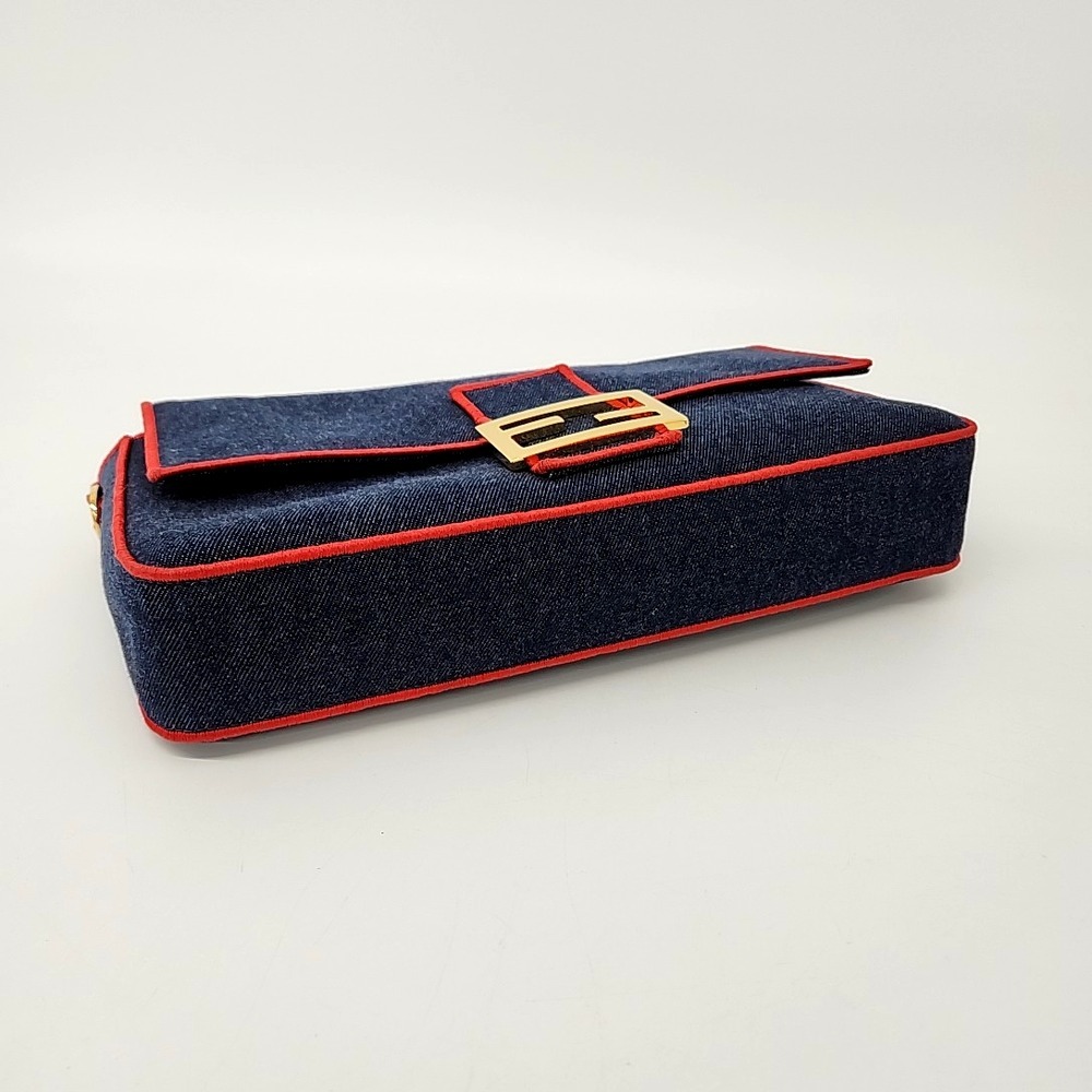 《FENDI》デニム バケットバッグ ラージ 中古