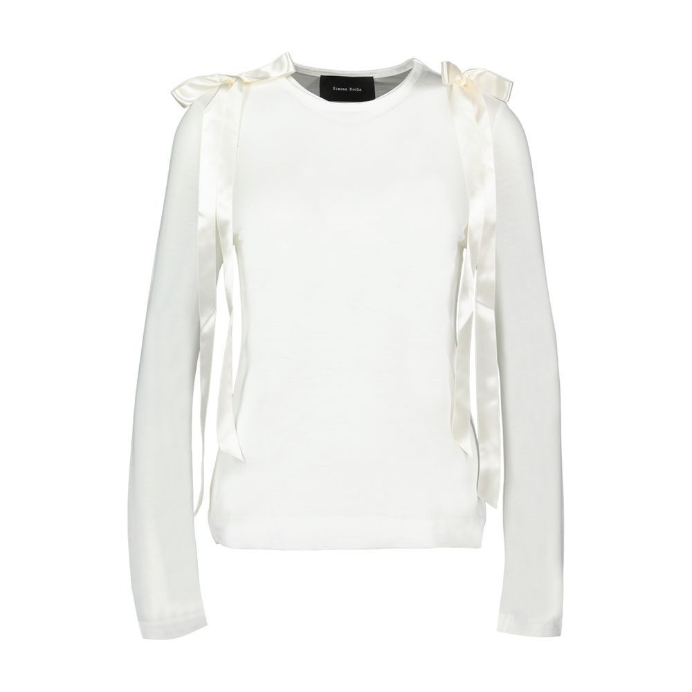 【関税込み】Bow Tail T Shirt - Simone Rocha - Synthetic - Wh