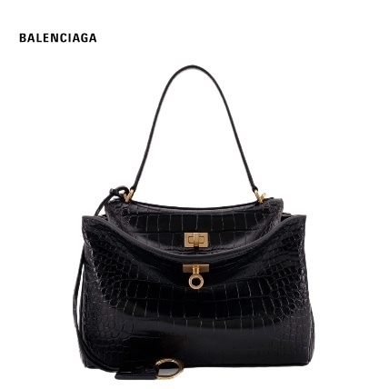 Balenciaga バレンシアガ RODEO クロコ ハンドバッグ スモール