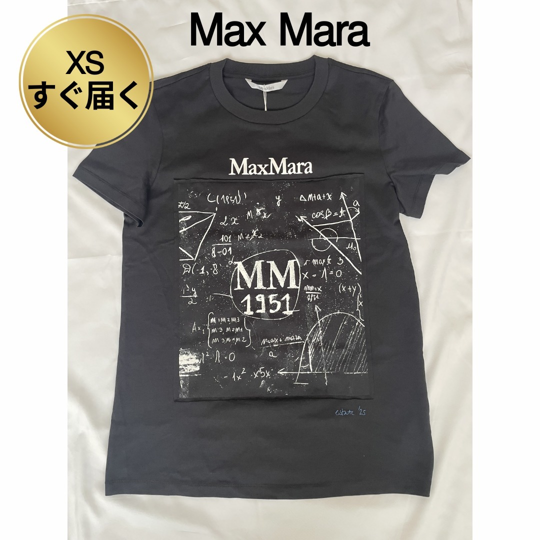 【Max Mara】コリブリ ピュアコットンプリントTシャツ関税送料込