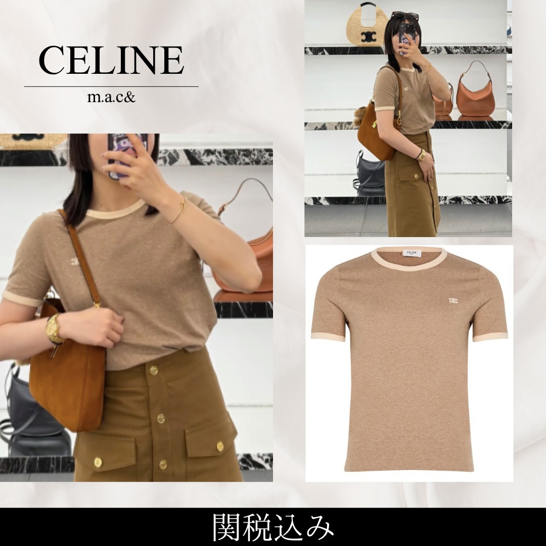 関税込み【CELINE】70's Triomphe t-shirt in cotton jersey