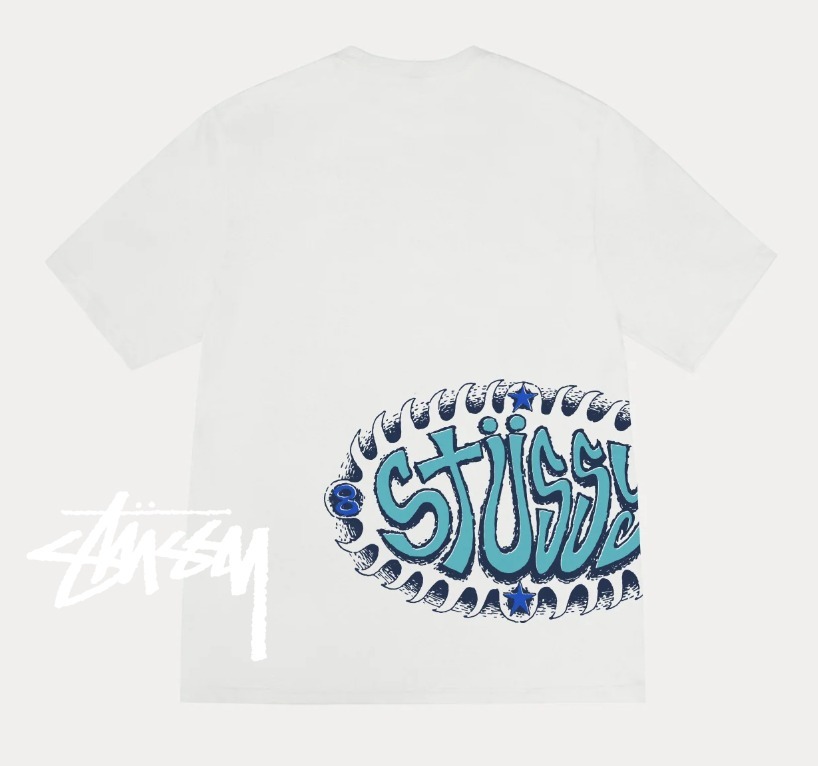 ★米国発*stussy*新作*WAVE OVAL PIGMENT DYED Tシャツ/NATURAL