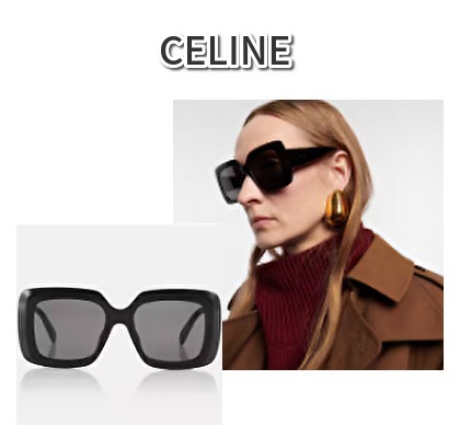 サングラス Celine Eyewear Bold 3 Dots square sunglasses