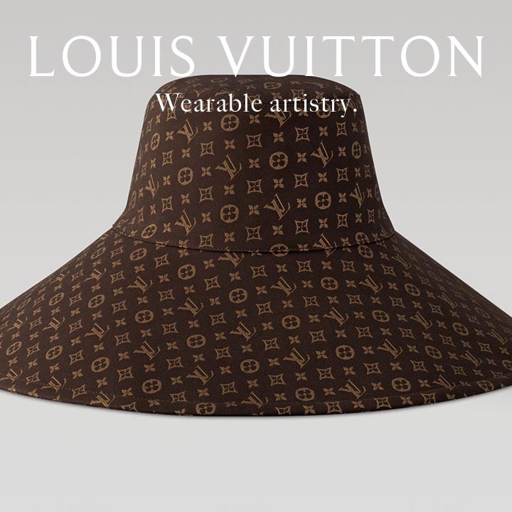 *華やかモノグラムで魅せる*【Louis Vuitton】ハット 贈り物に