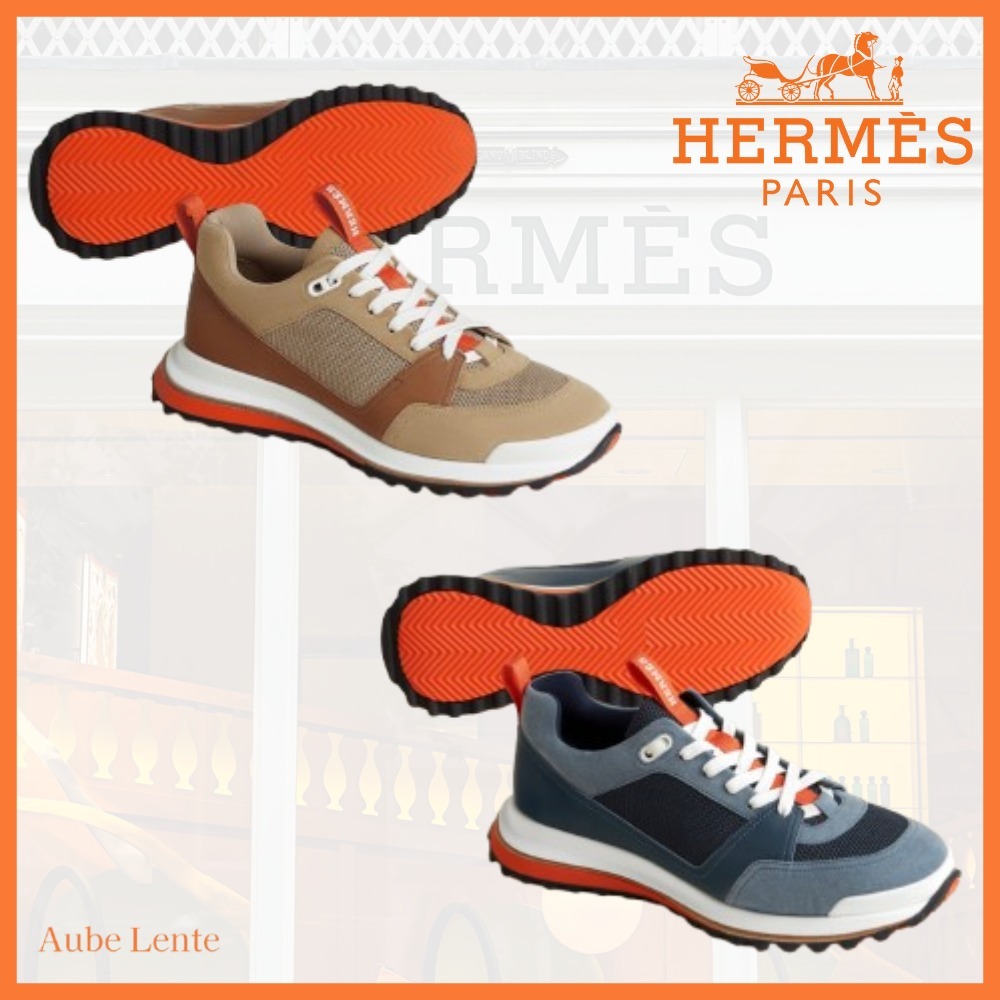 スタイリッシュに導く♢【HERMES】Leader スニーカー