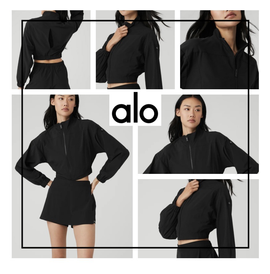 【ALO Yoga】スポーティ 軽量ジャケット Clubhouse Jacket
