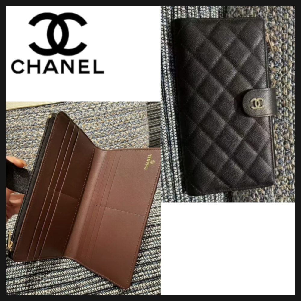 【収納力抜群で長く使える☆】CHANEL ロングウォレット