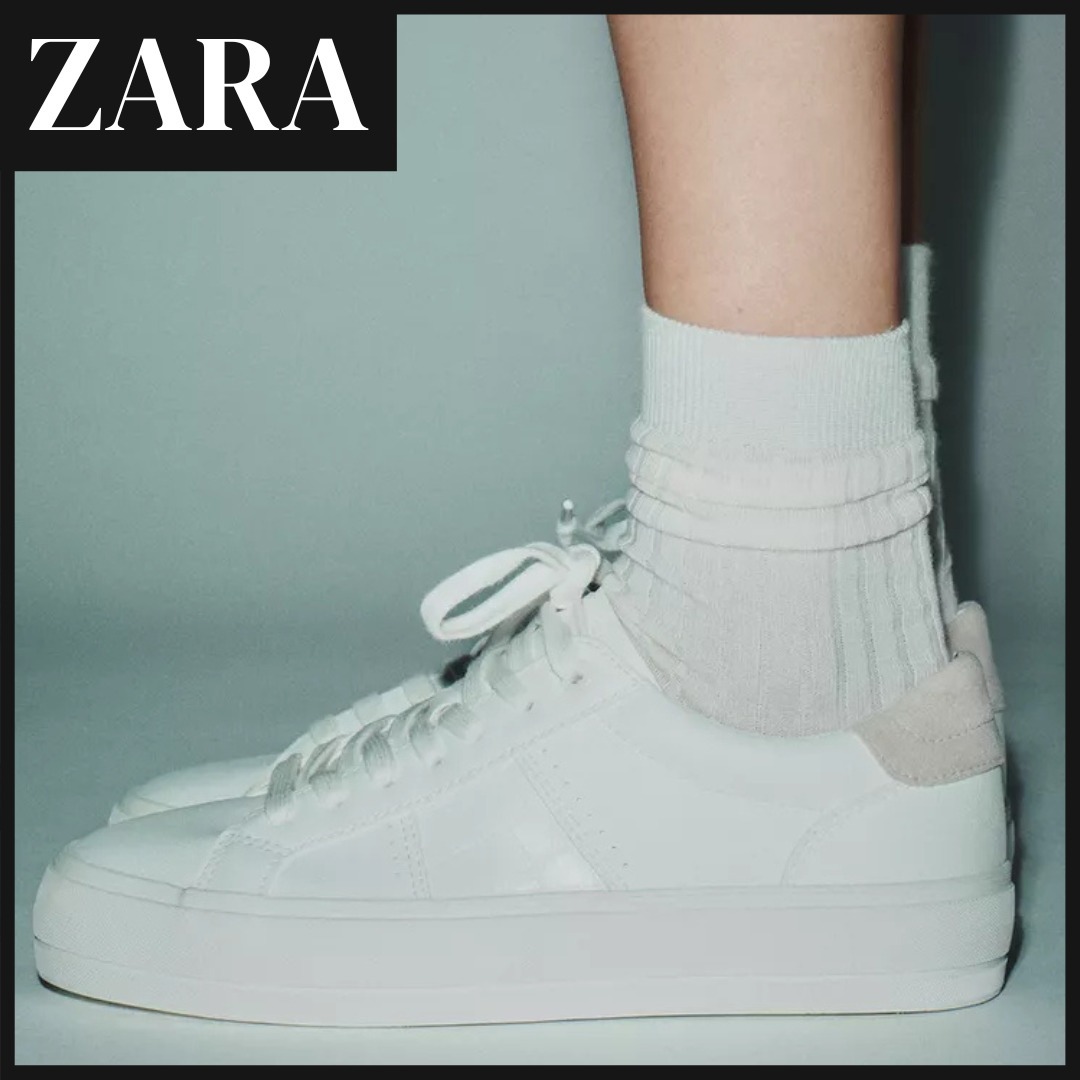 【ZARA】ステッチディテール入りスニーカー