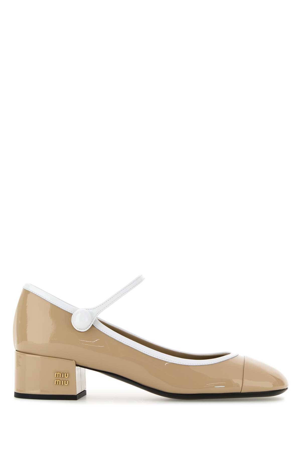 【関税&送料込】Miu Miu Beige Leather Pumps