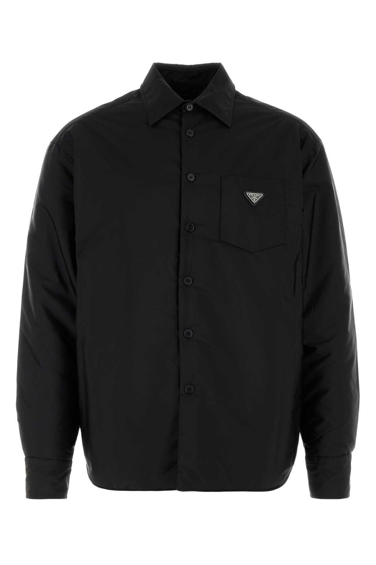 【関税&送料込】Prada Black Re-Nylon Shirt