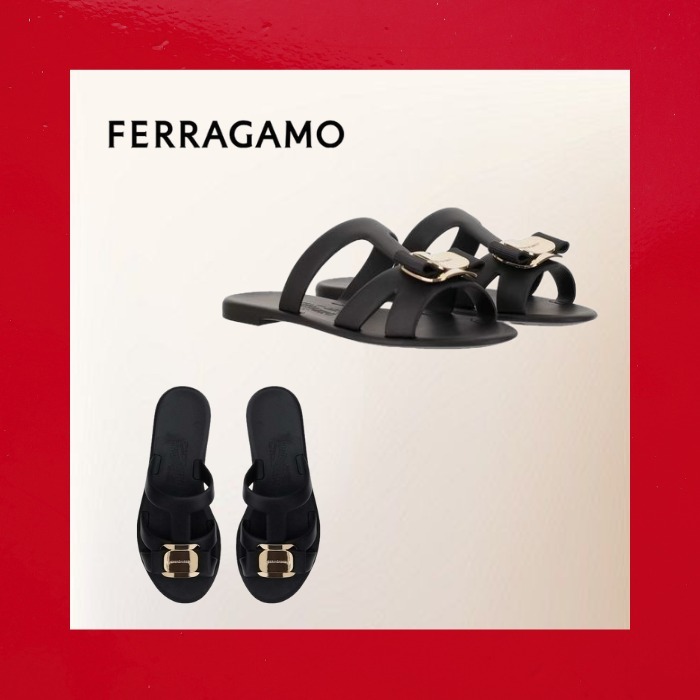 サンダル・ミュール Ferragamo New Vara Rubber Sandals