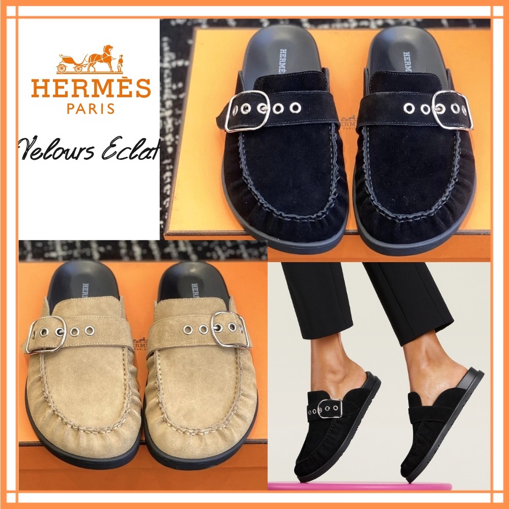 バックルとステッチの存在感が魅力【HERMES】キー Key サンダル