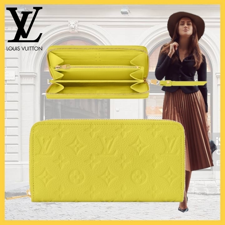 イエローカラー可愛い【Louis Vuitton】ジッピーウォレット 財布
