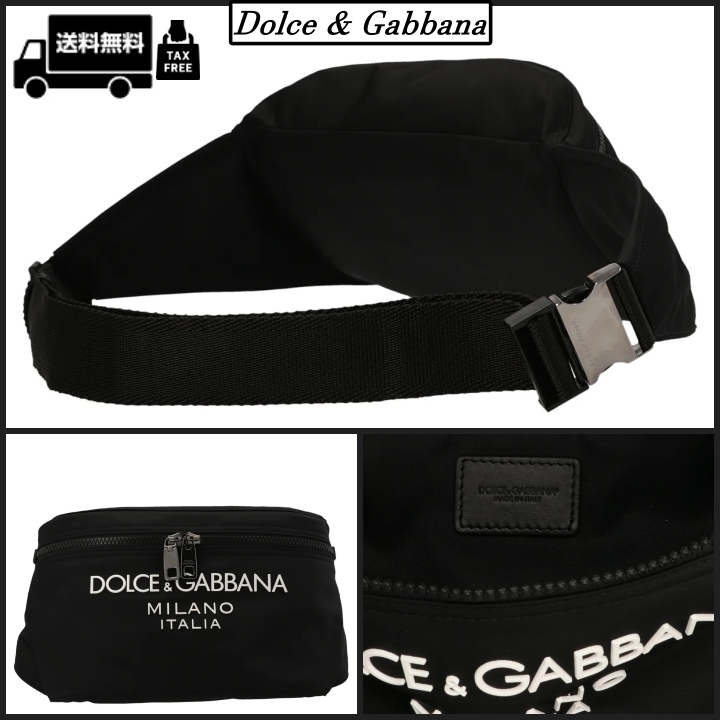 【Dolce & Gabbana】ロゴプリント ベルトバッグ