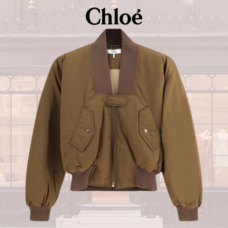 VIPSALE【Chloe】ナイロンボンバージャケット