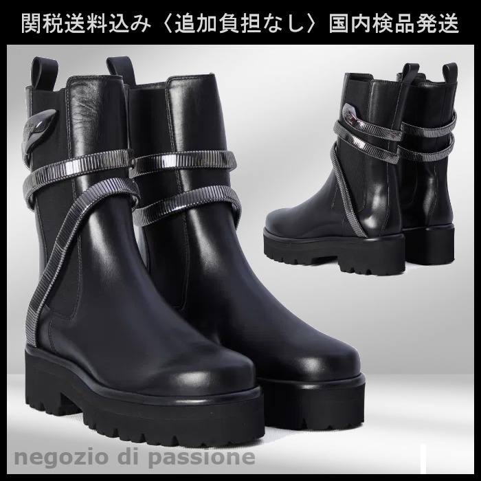 RENE CAOVILLA ジュニパー 45 バイカーブーツ
