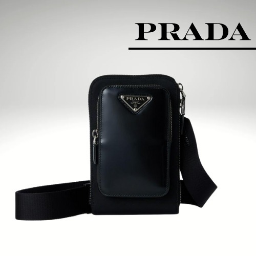 PRADA プラダ スマホ ケース レザー ショルダー ミニ バッグ