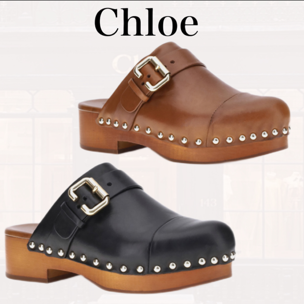 VIPSALE【Chloe】Jeannetteクロッグ