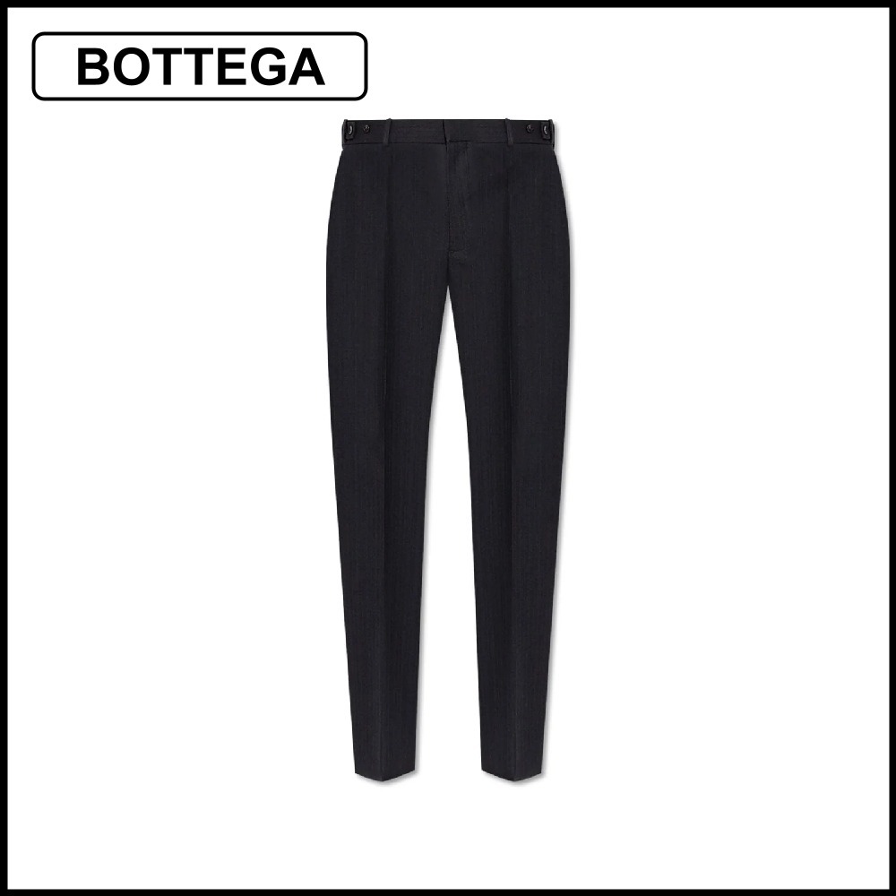 【BOTTEAGA】ハイウエスト ストライプディテールパンツ