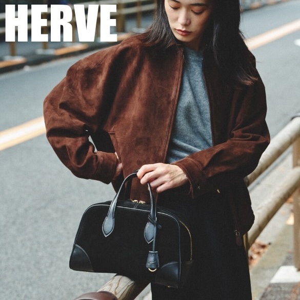 HERVE ◆SEINE スエード トートバッグ◆【正規品】
