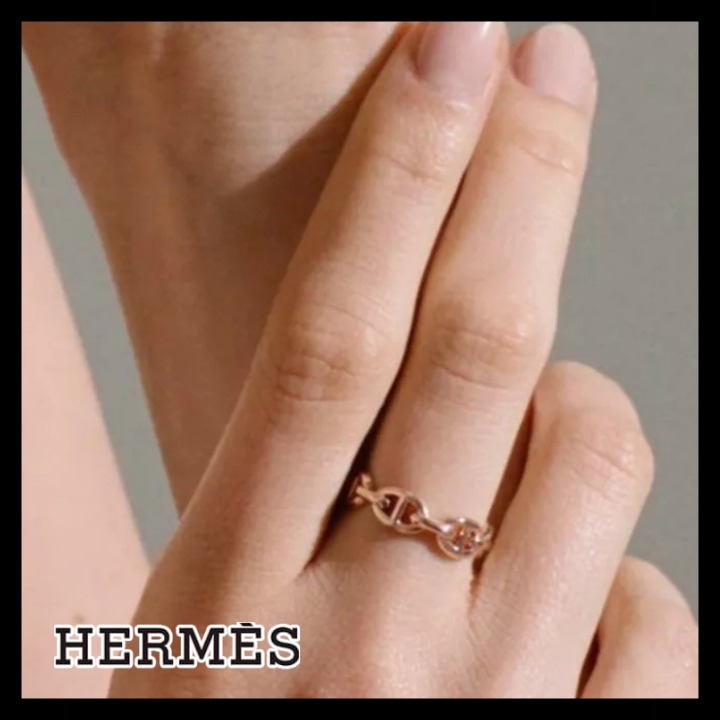 《上質★》HERMES リング シェーヌダンクル アンシェネ