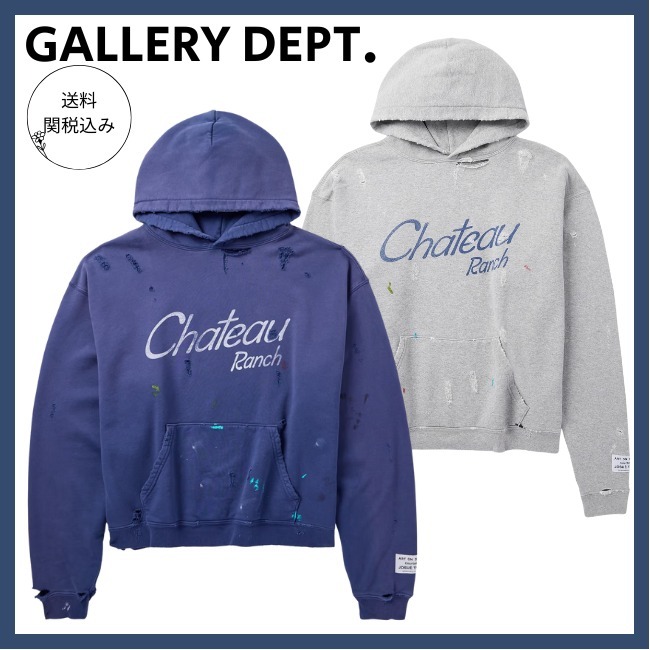 送料関税込【GALLERY DEPT.】コットンジャージー フーディー