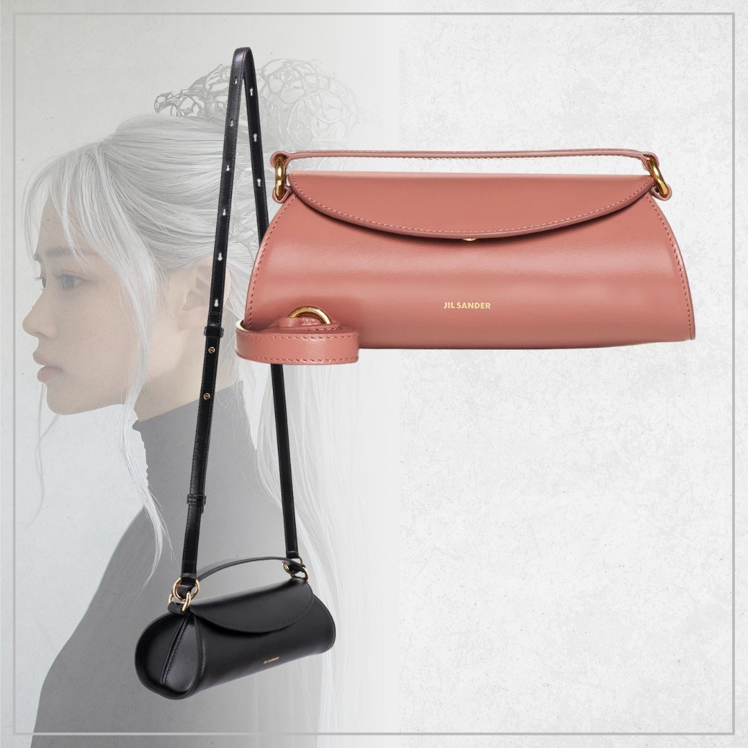 【上品】Jil Sanderカノーロフォールドオーバーショルダーバッグ