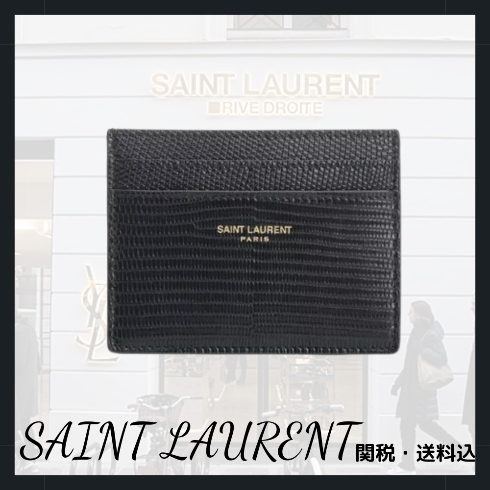 新作☆【SAINTLAURENT】パリ シグネチャーカードホルダー