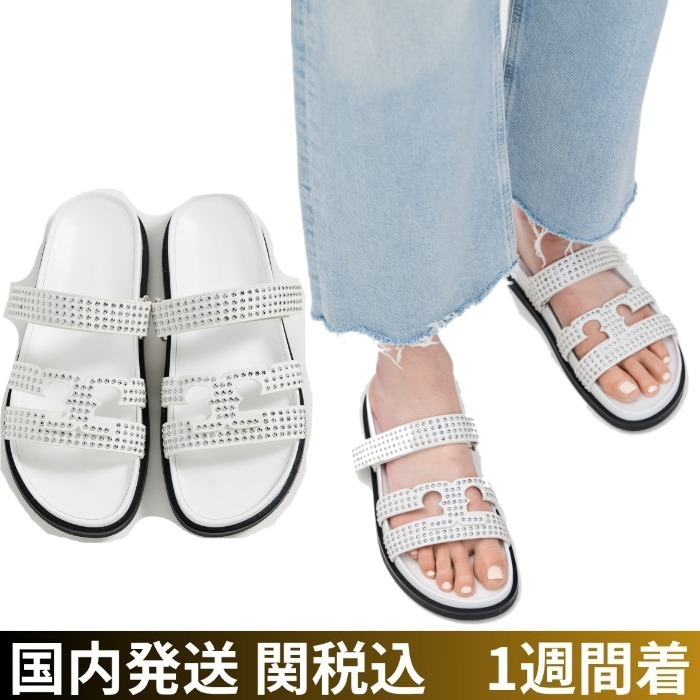 Tory Burch/トリーバーチ イネス スタッド スポーツ スライド