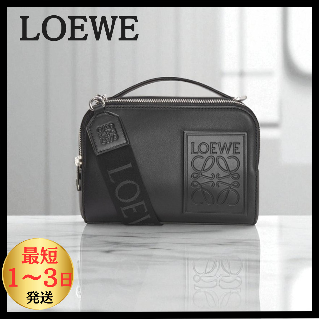 すぐ届く【LOEWE】クロスボディ カメラバッグ ミニ サテンカーフ