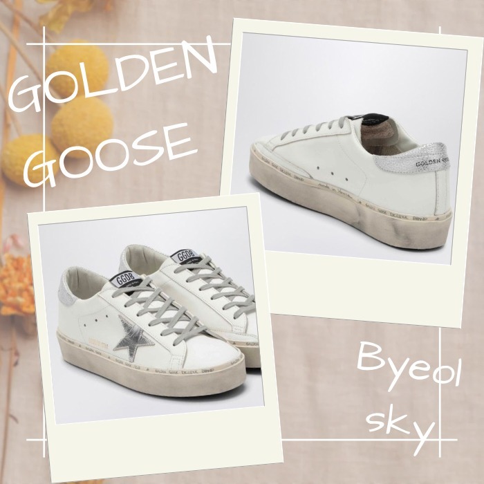 スニーカー GOLDEN GOOSE White Silver Hi-Star Sneakers