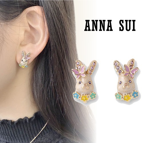 【ANNA SUI】即対応 うさぎ モチーフ イヤリング