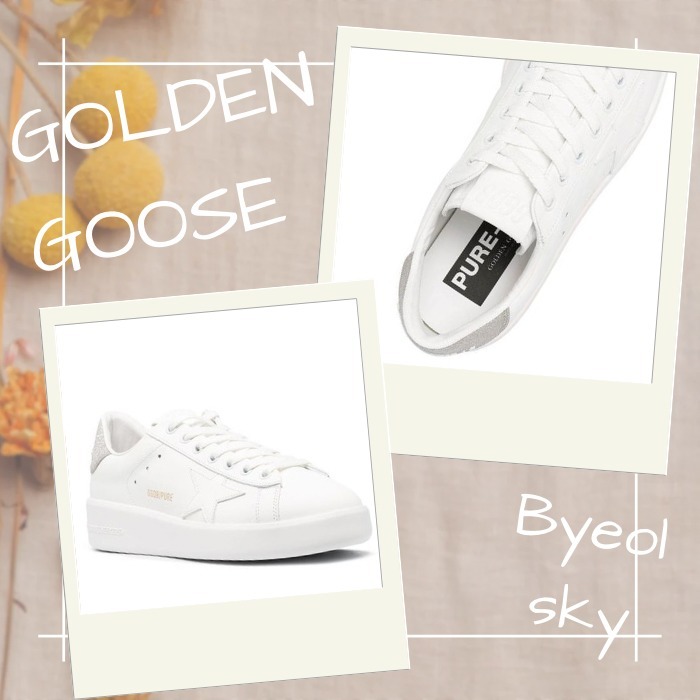 スニーカー GOLDEN GOOSE Pure Star Glitter Silver Tab Sneakers