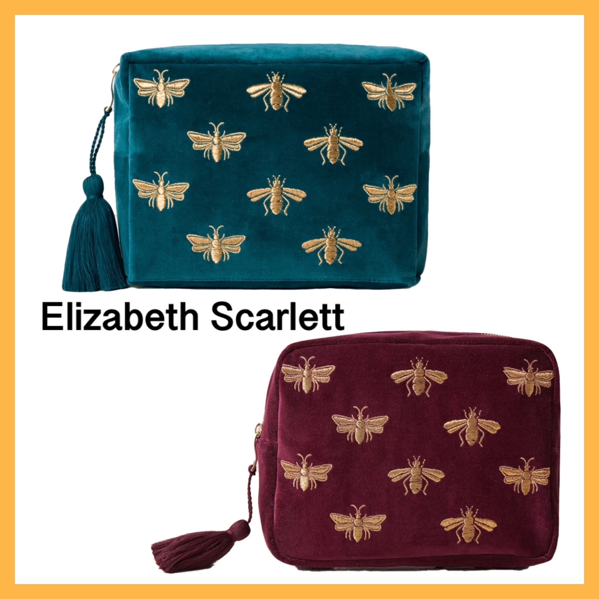 関税込【Elizabeth Scarlett】ハニービー ウォッシュバッグ 2色