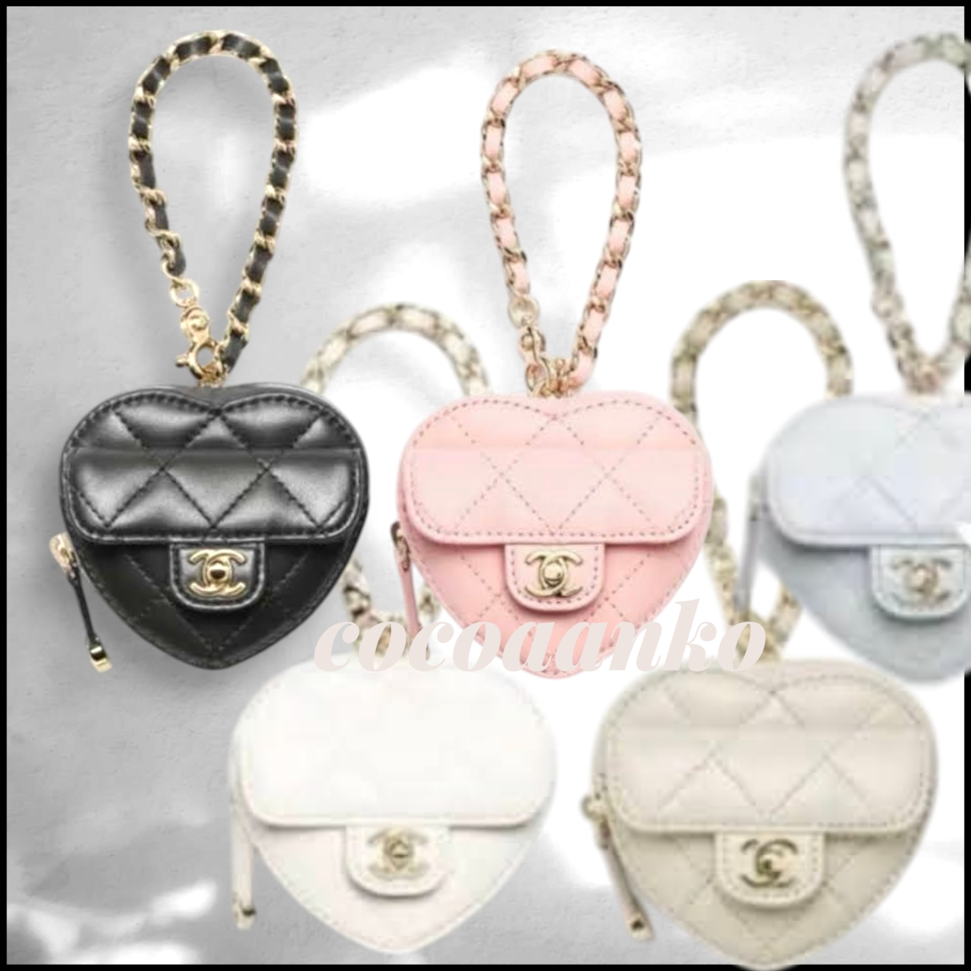 【新作！待望のお品！即完売！】CHANEL ハート バッグチャーム