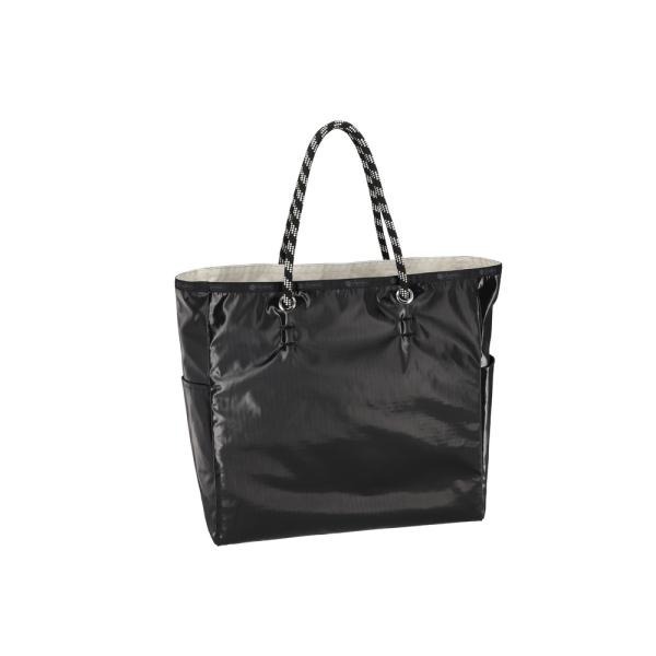 ★LeSportsac★BLACK/PEARL SHINE LARGE 2 WAY TOTE◇1113C503