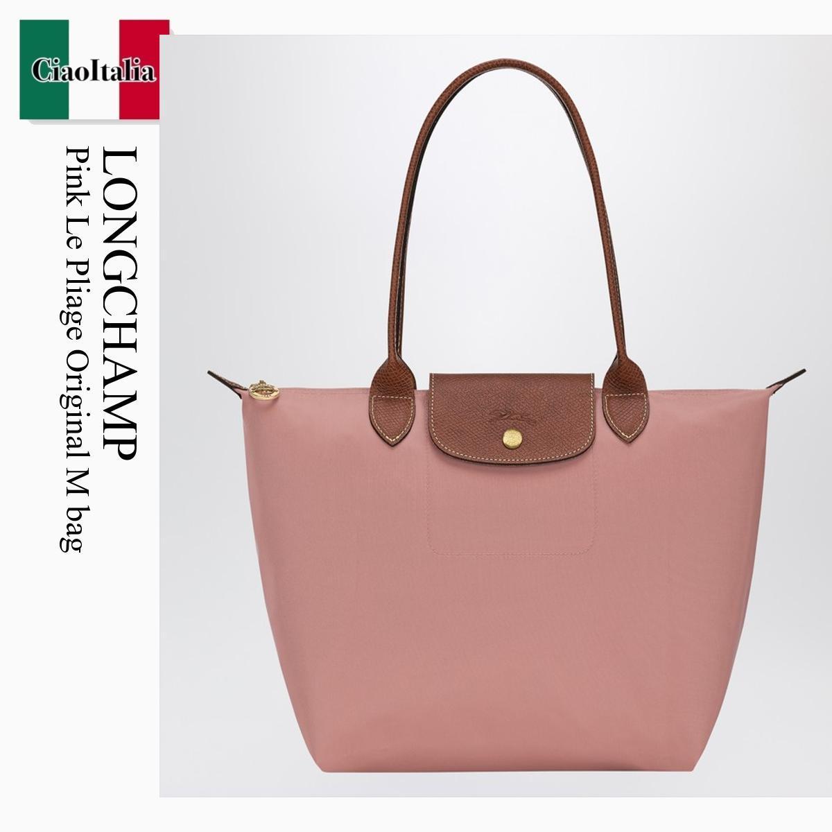 トートバッグ Longchamp Pink Le Pliage Original M Bag