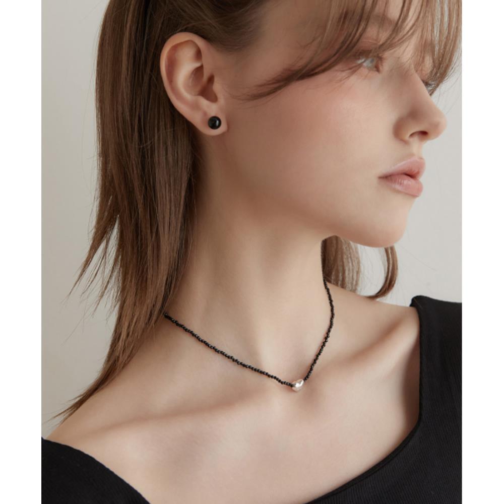 ネックレス・ペンダント \"TATIANA\" Silver 925 Sweet Heart Bead Necklace NZ2135 500433