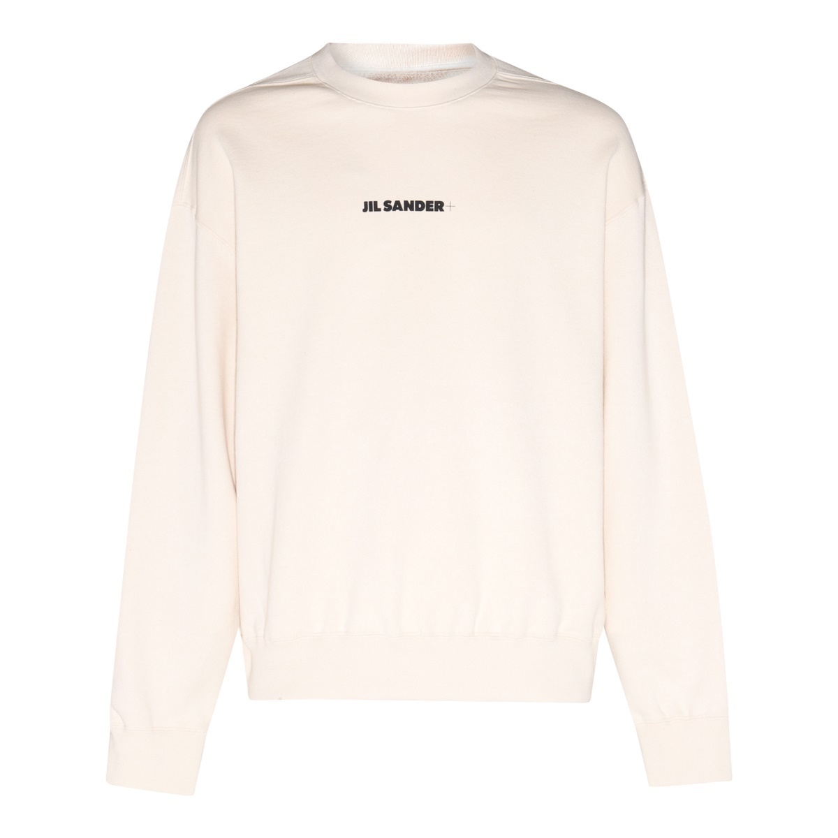 関税送料無料【Jil Sander】WHITE COTTON SWEATSHIRT